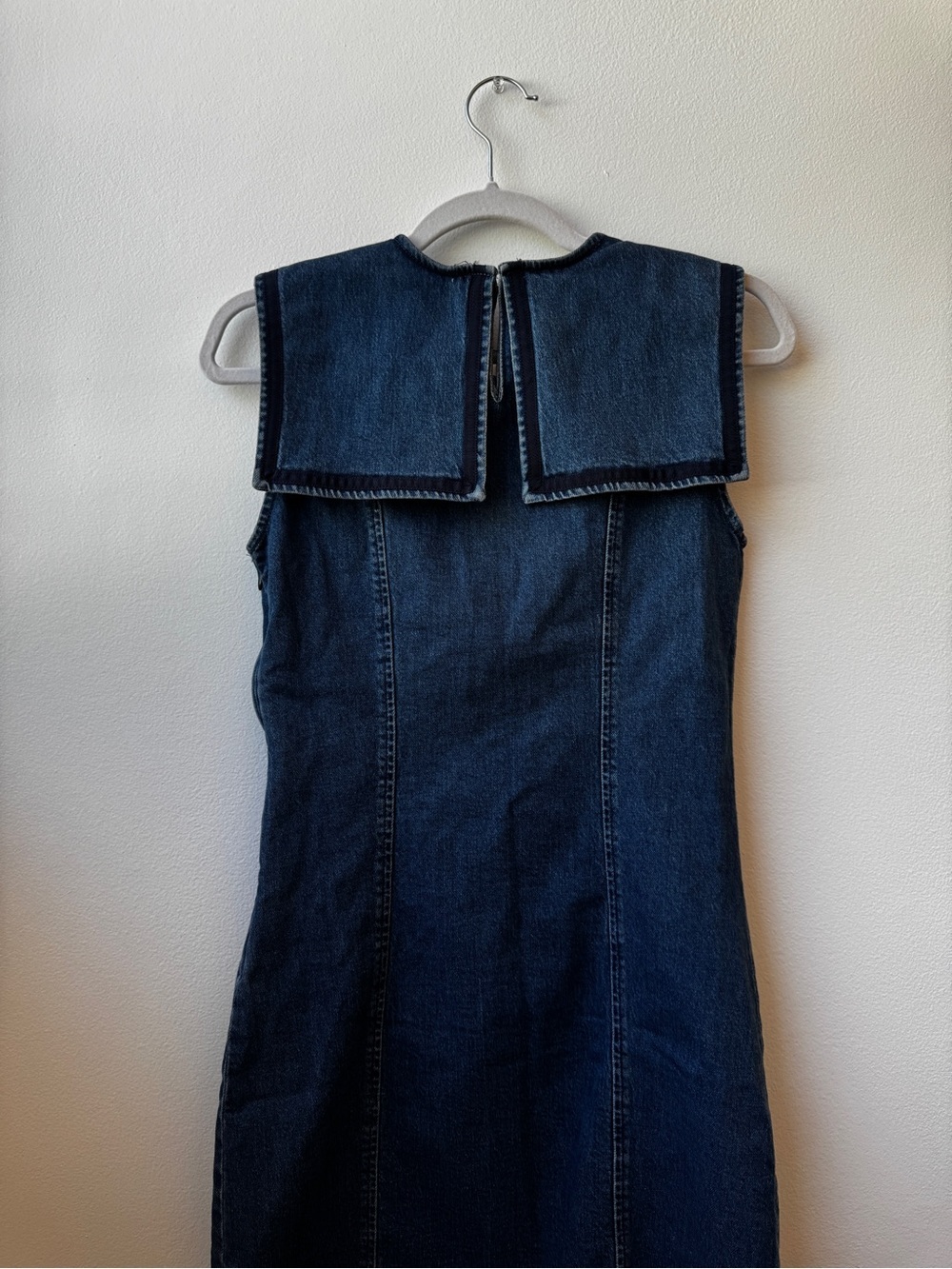 Gap × DÔEN Denim Sailor Mini Dress NEW - Picture 10 of 11